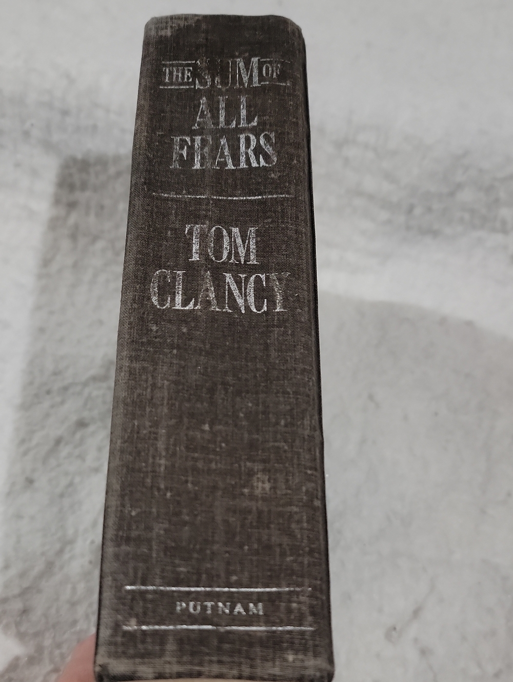 Tom Clancy The Sum of All Fears Hardcover Book - Brown